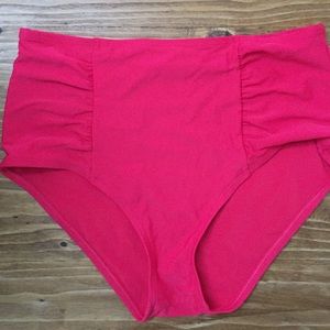 Aerie Hot Pink Swim Hi-Rise Bottoms ☀️